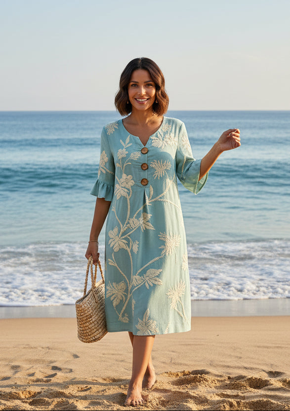 Xylina - Vestido de lino premium