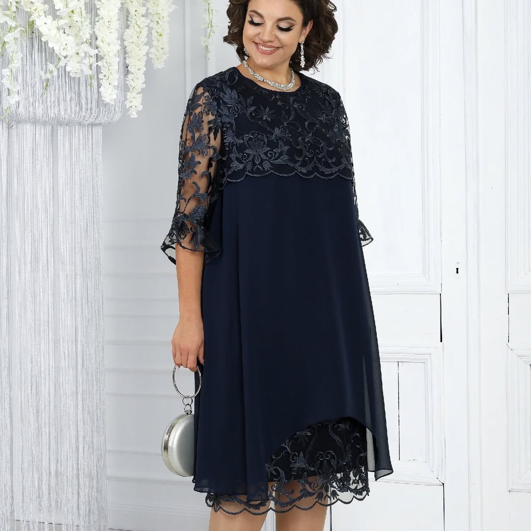 Lirona - Vestido midi casual elegante