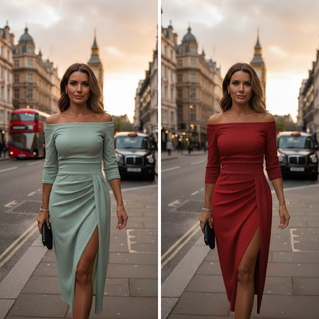 Evalora - Vestido Midi Casual Elegante