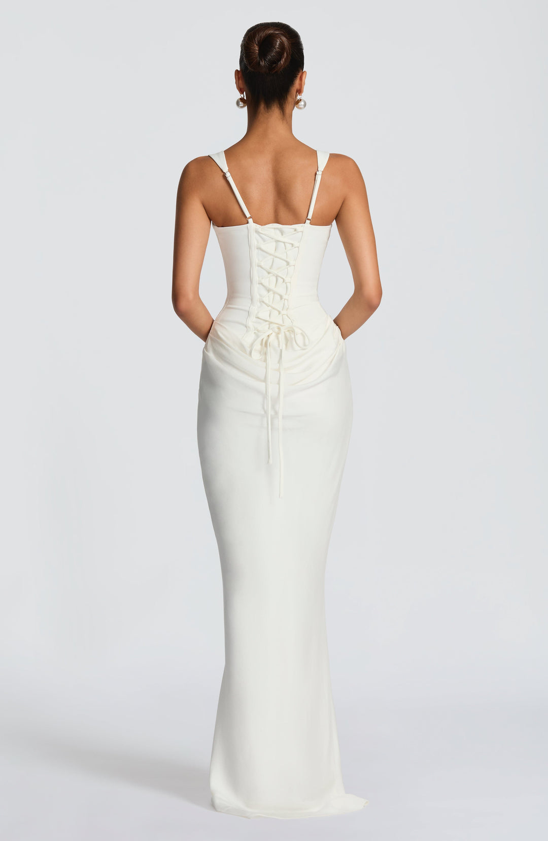 Naomi - Vestido maxi satinado
