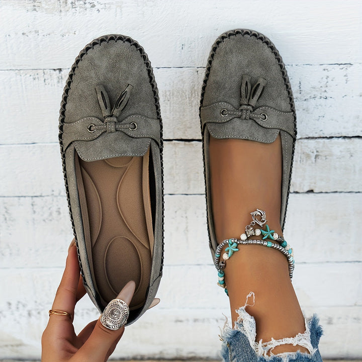Stella - Mocasines acolchonados con borlas