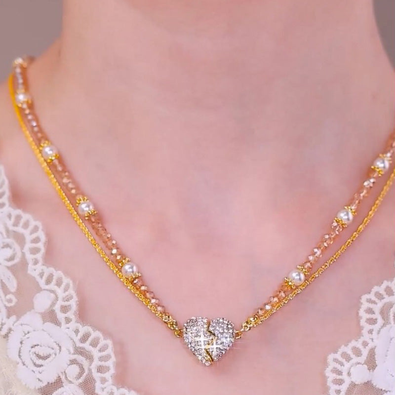 Orlaya - Collar con Colgante de Corazón