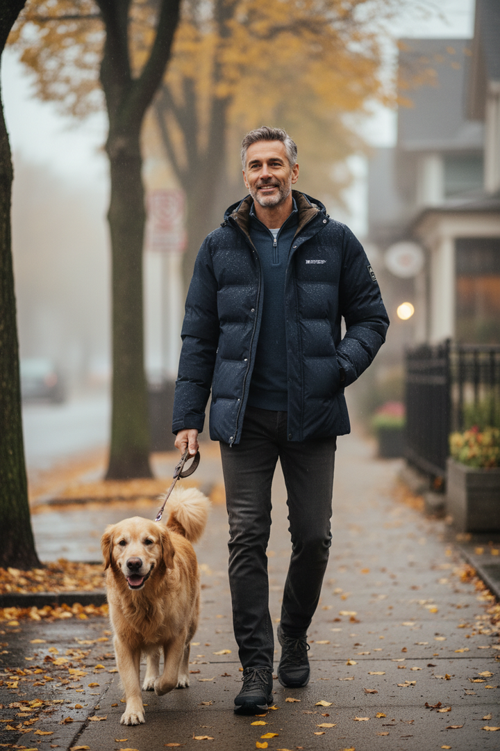 Trenrik - Abrigo con Capucha Casual Estiloso