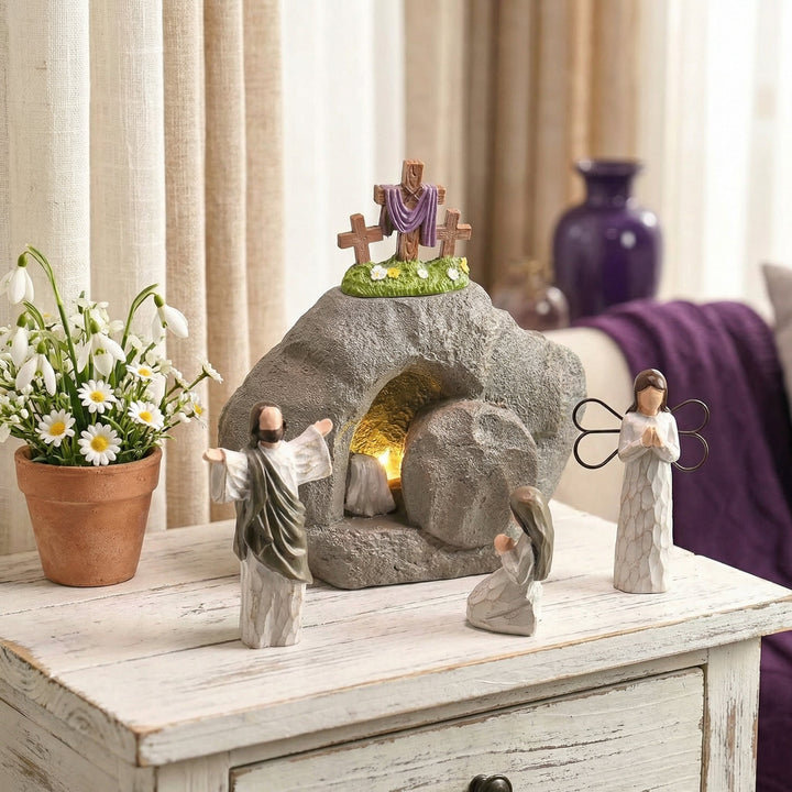 Celinea - Set decorativo con escena de la Pascua de Resurrección