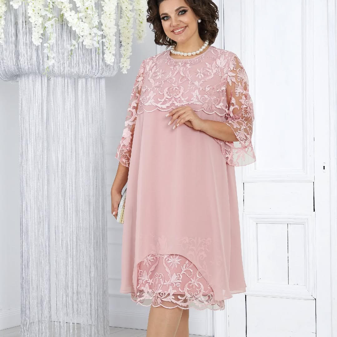 Lirona - Vestido midi casual elegante