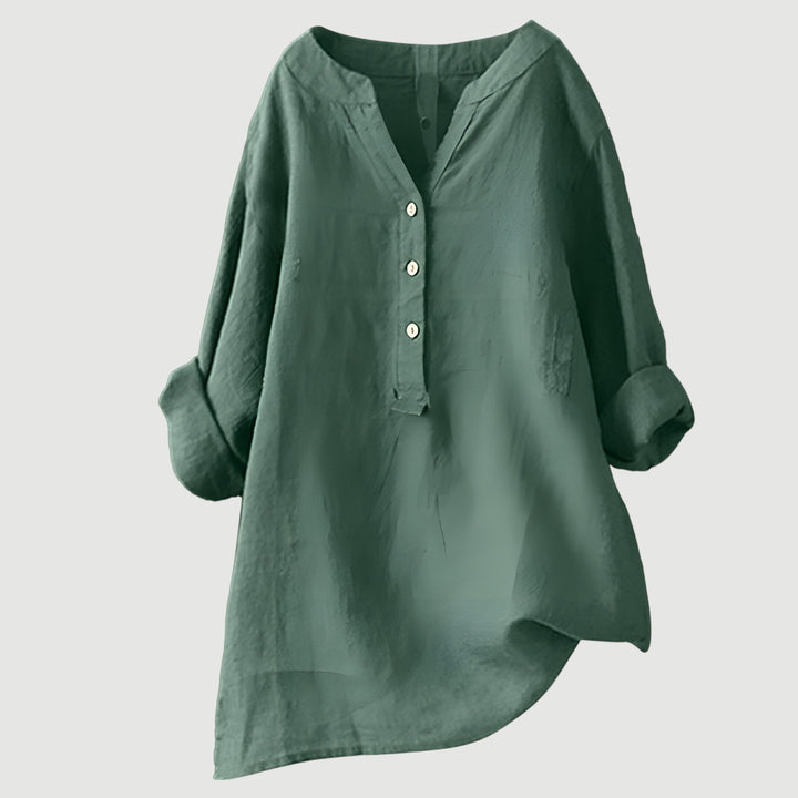 Ámbar - Blusa de lino ligera