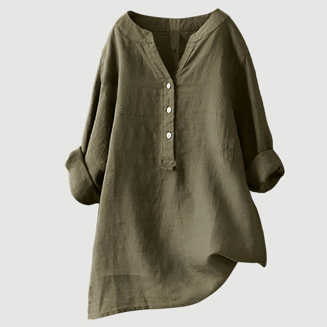 Ámbar - Blusa de lino ligera