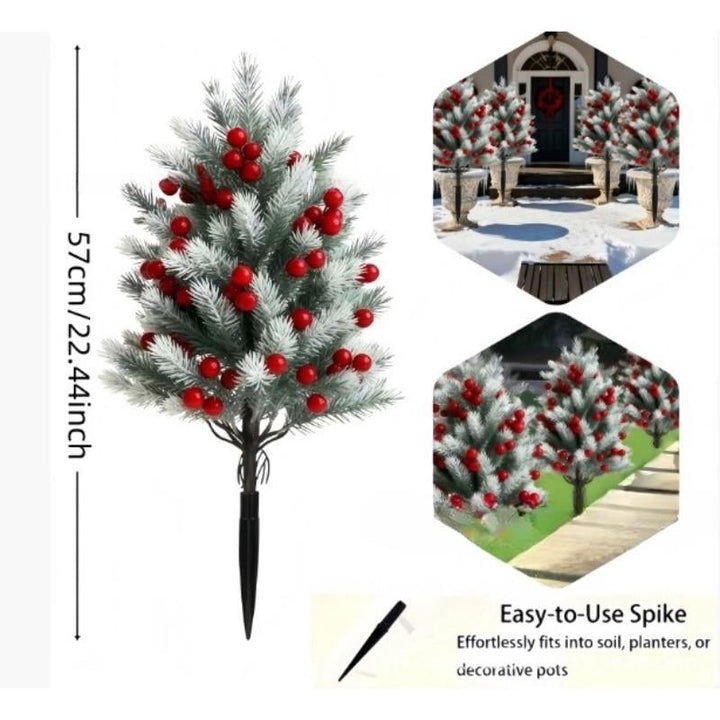 Arlaina - Dúo de Árboles de Navidad Escarchados
