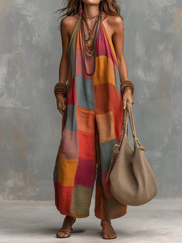 Adelyn - Enterizo halter de patchwork