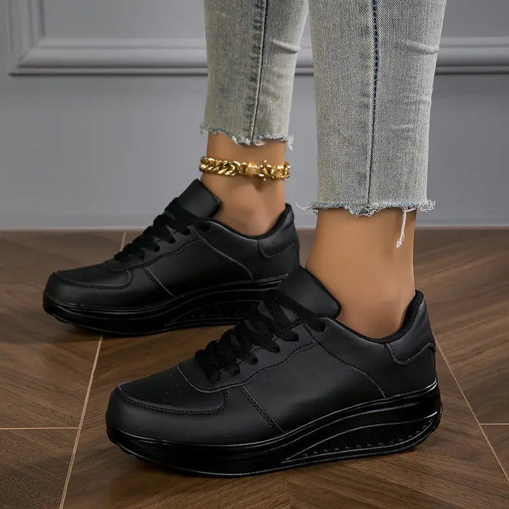 Sable - Tenis casuales de plataforma con agujetas