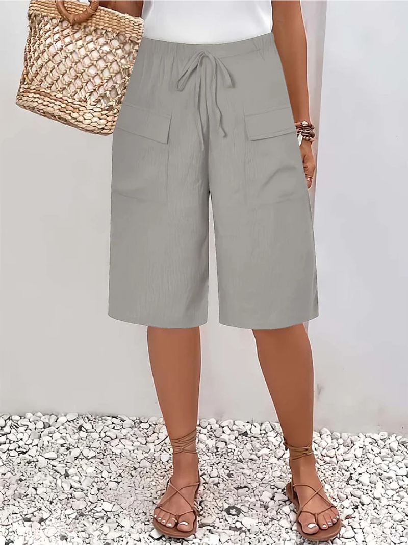 Nyla - Shorts de tacto suave con cintura ajustable