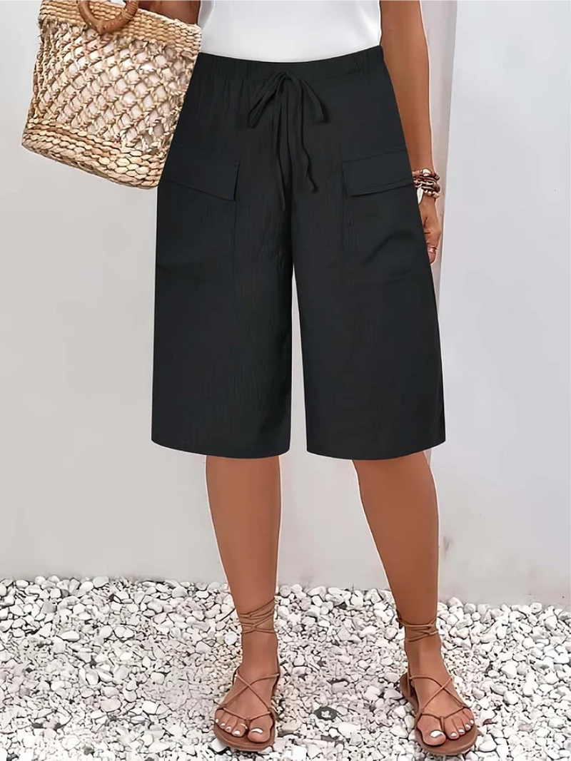 Nyla - Shorts de tacto suave con cintura ajustable