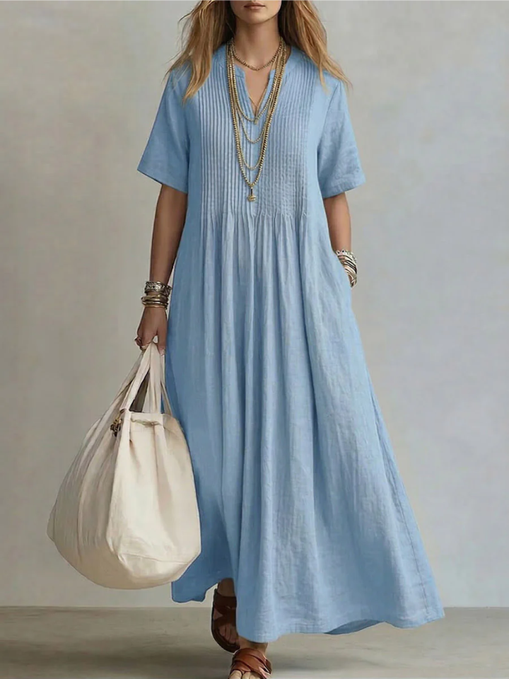 Wren - vestido plisado ligero