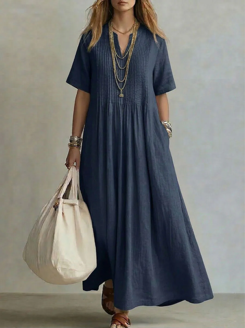 Wren - vestido plisado ligero
