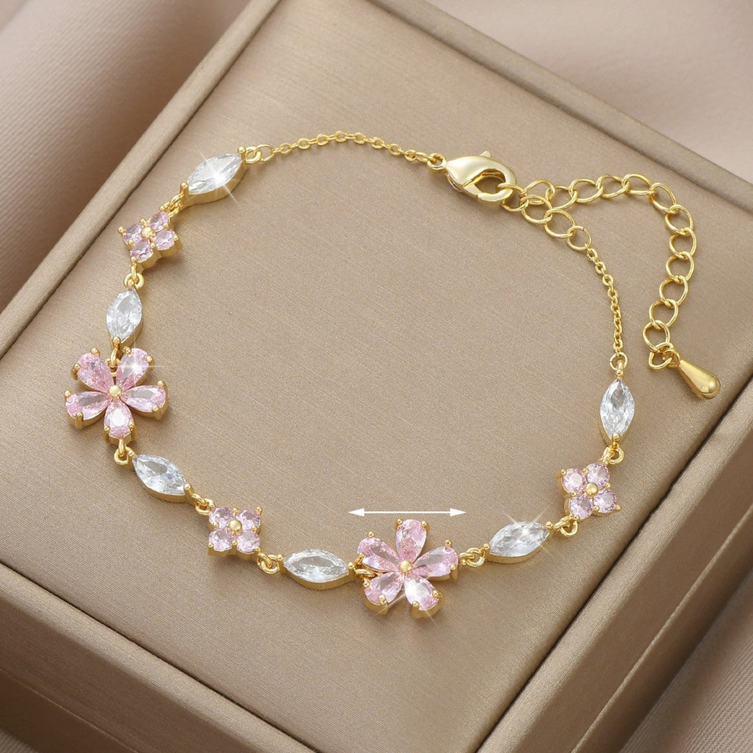 Niva - Pulsera de Flor Elegante