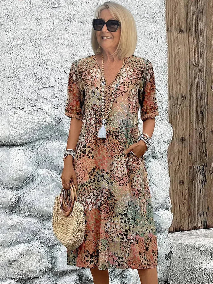 Lysanna - Vestido midi ligero con escote en V