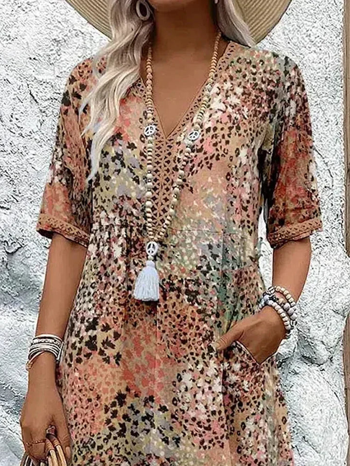 Lysanna - Vestido midi ligero con escote en V