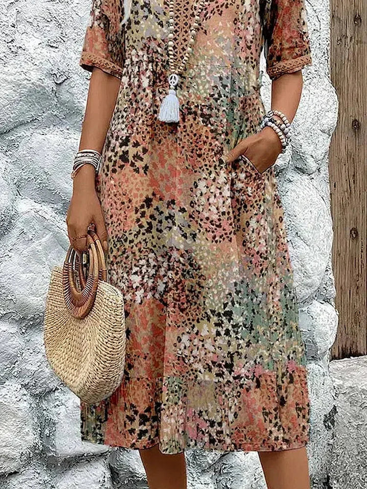 Lysanna - Vestido midi ligero con escote en V