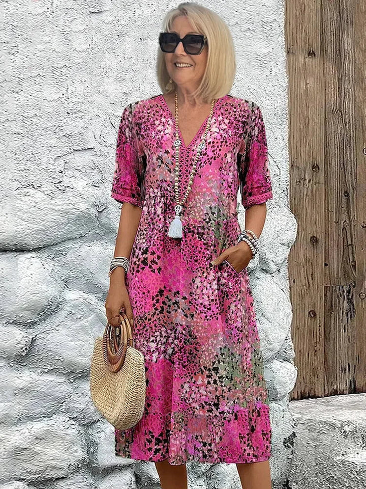 Lysanna - Vestido midi ligero con escote en V