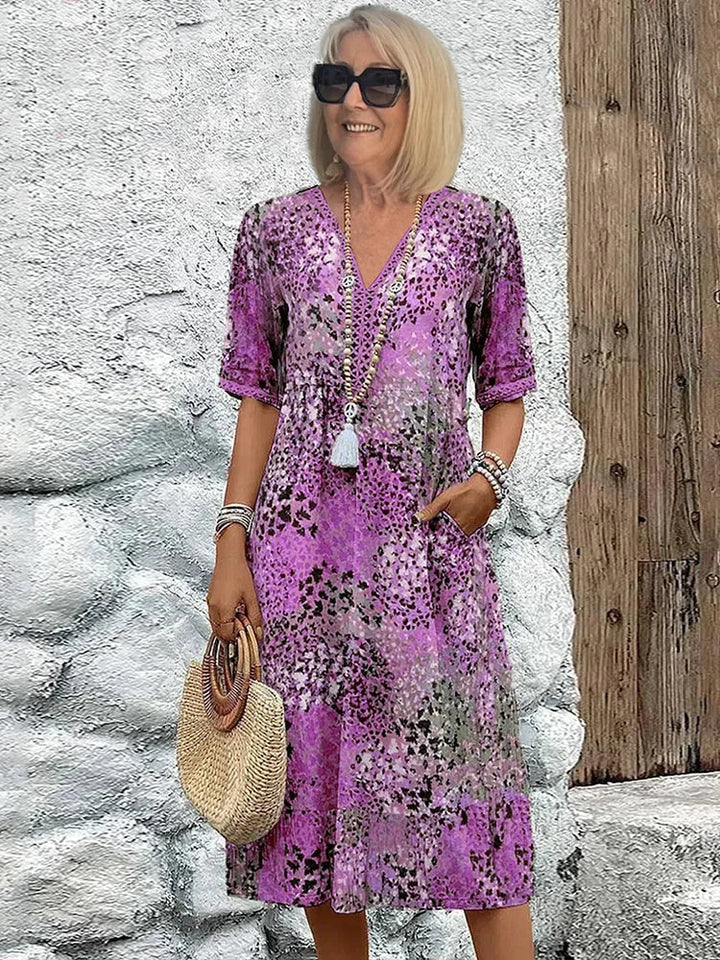 Lysanna - Vestido midi ligero con escote en V