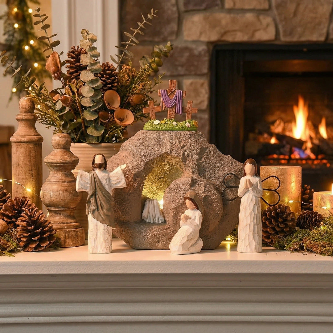 Celinea - Set decorativo con escena de la Pascua de Resurrección
