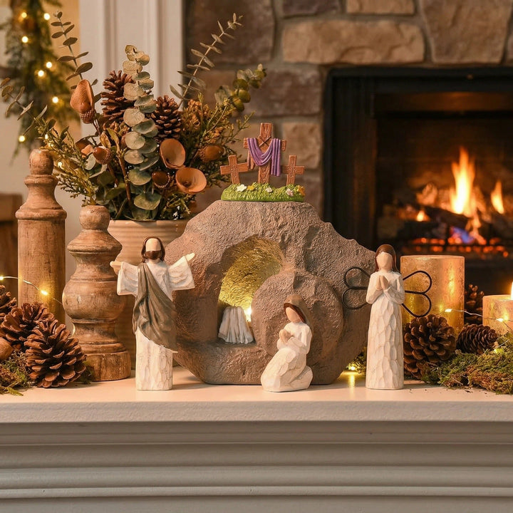 Celinea - Set decorativo con escena de la Pascua de Resurrección