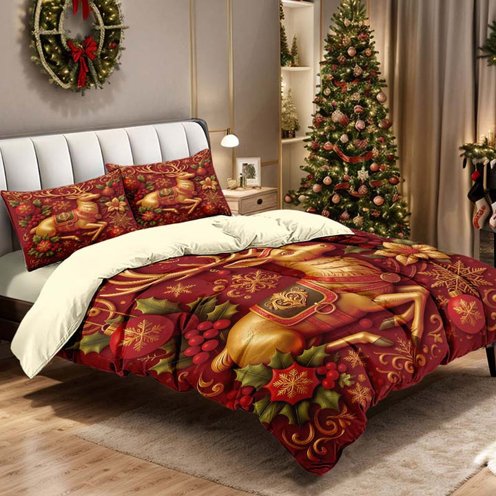 Inyarae - Juego de Ropa de Cama Navideña