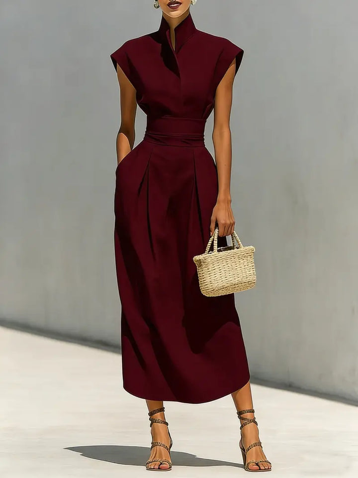 Kiera - Vestido midi estructurado