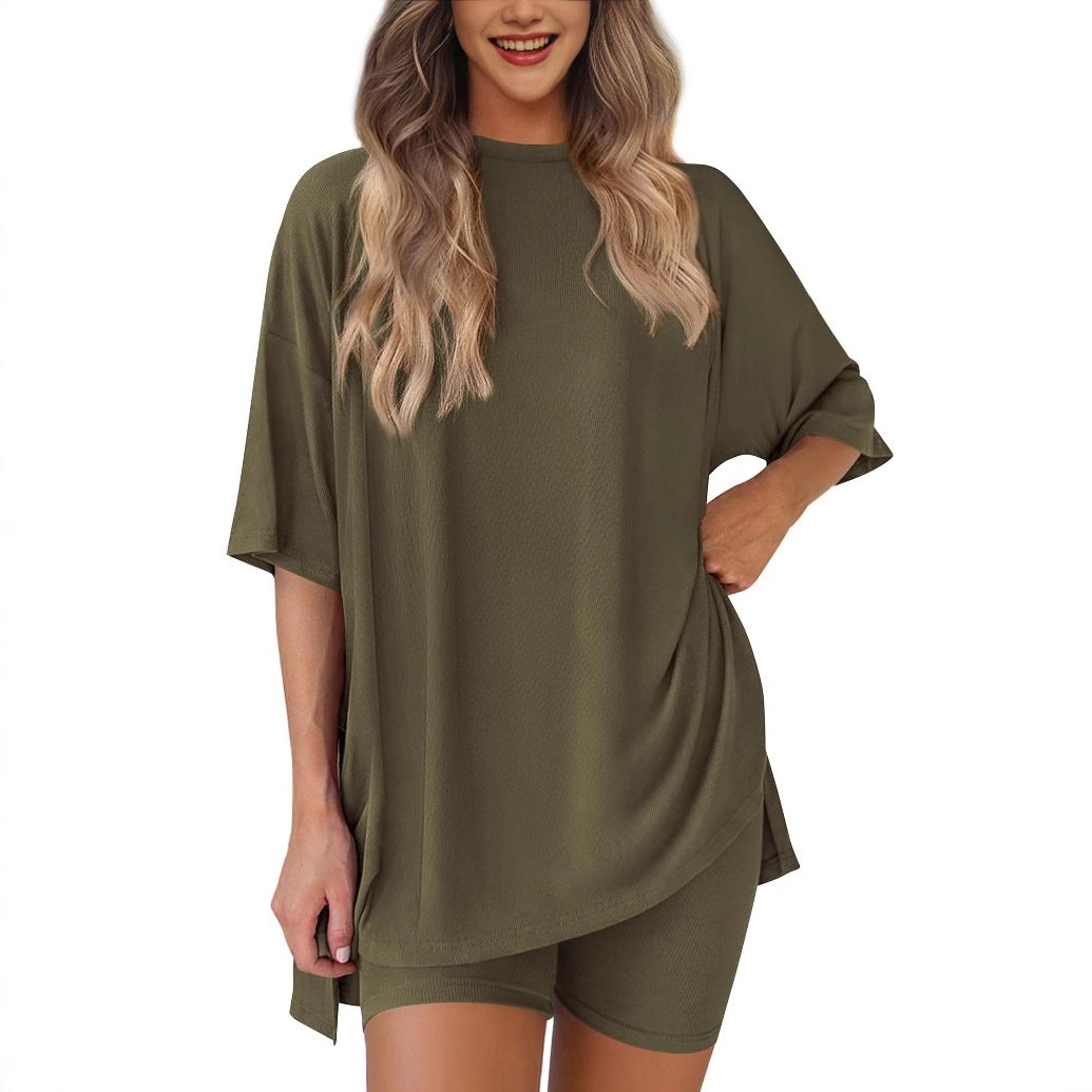 Calista - Conjunto de playera holgada y shorts