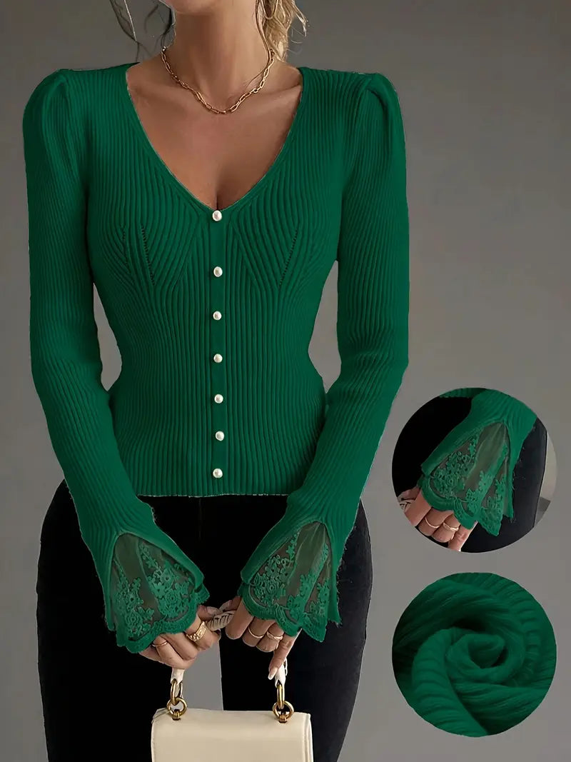 Corinne - Blusa Casual con Estilo