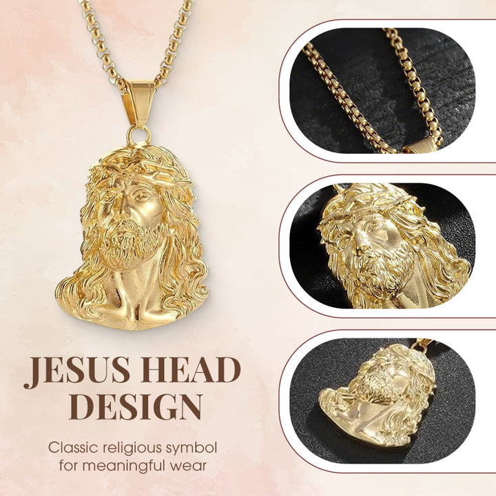 Sairo - Collar con Colgante de Cabeza de Jesús