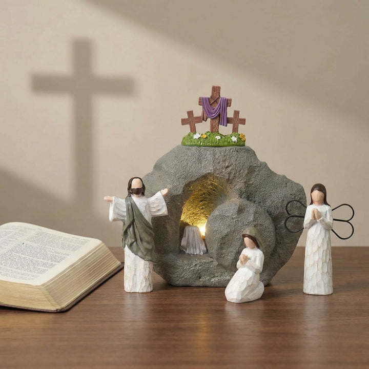 Celinea - Set decorativo con escena de la Pascua de Resurrección