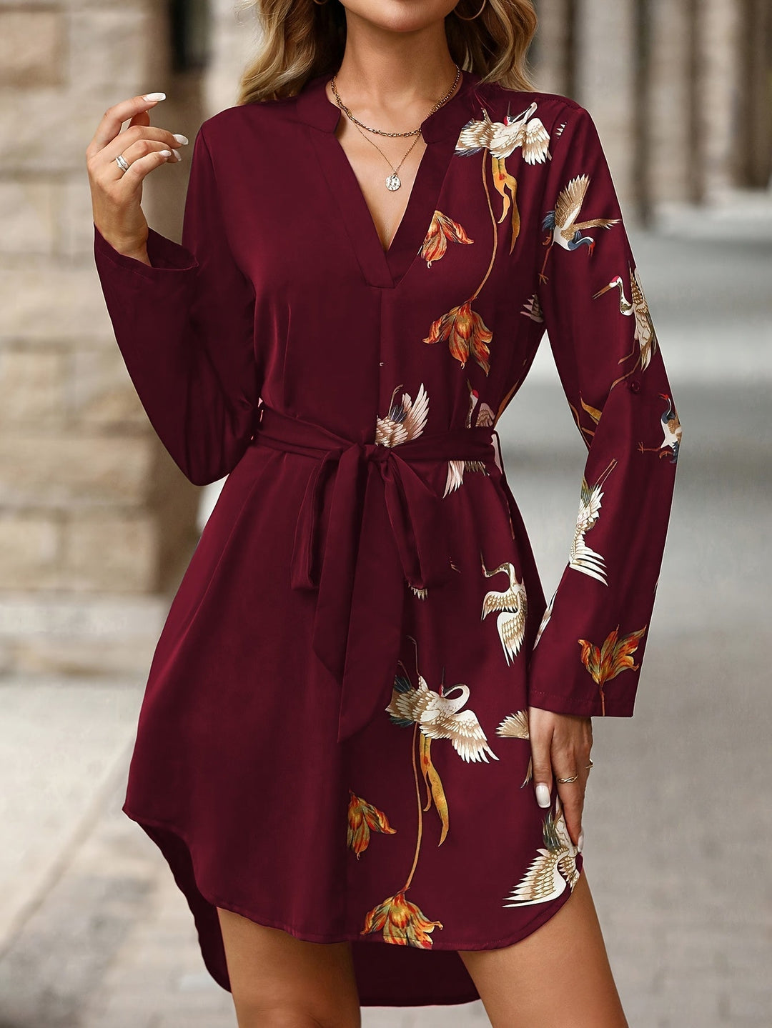 Oriella - Vestido Mini Casual Estiloso
