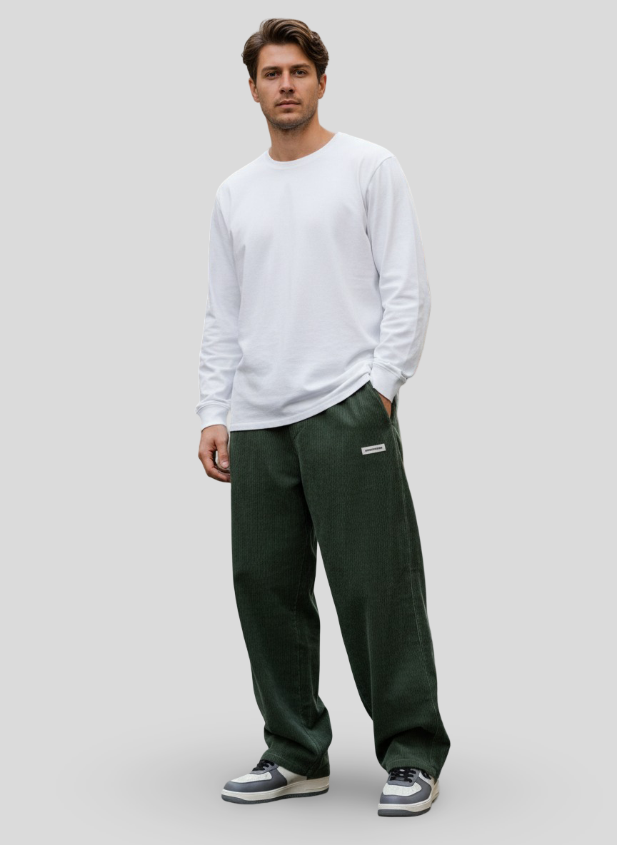 Zaylor - Pantalón de pierna ancha de tacto suave