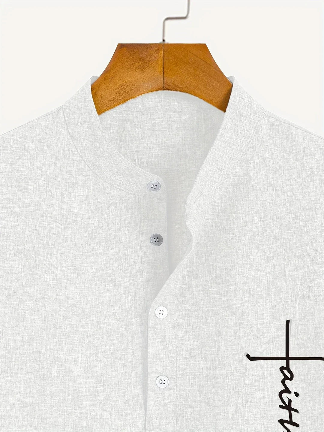 Harlan - Camisa de cuello alto texturizada