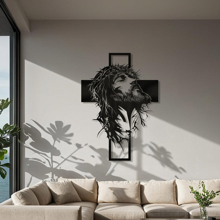 Cyras - Arte de Pared Metálico con Cruz de Jesús