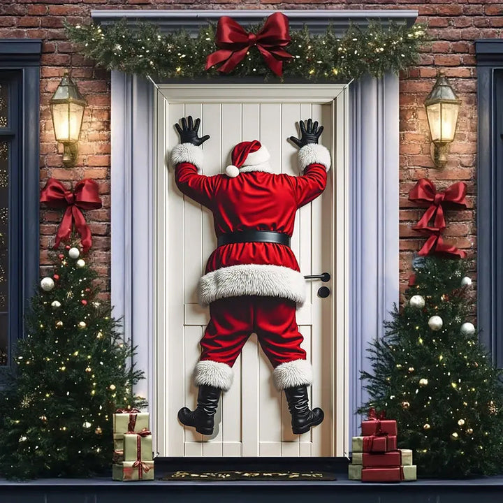 Madeline - Decoración Navideña de Santa para Colgar en la Puerta