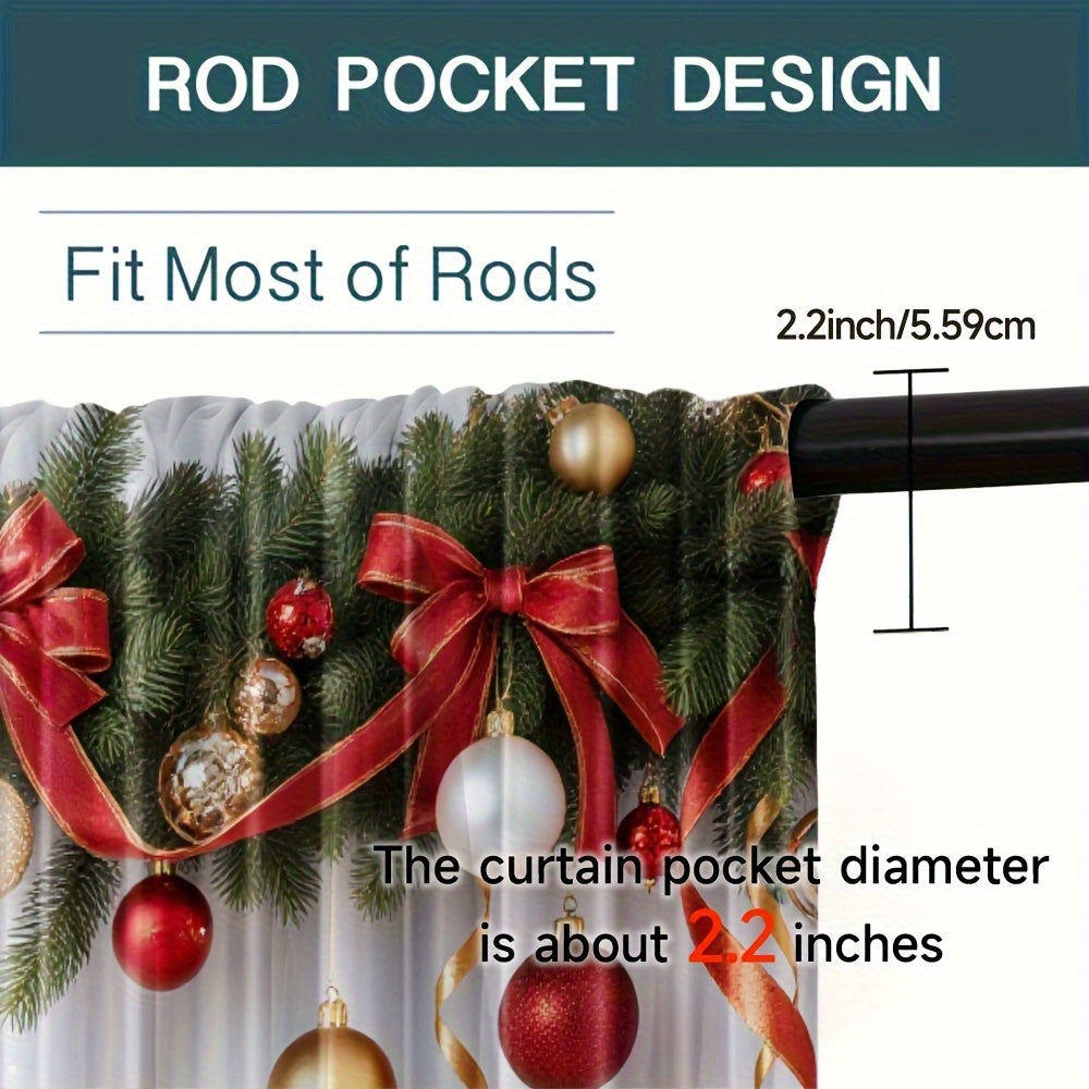 Corisandra - Cortina Decorativa Navideña  (Juego de 2 piezas)