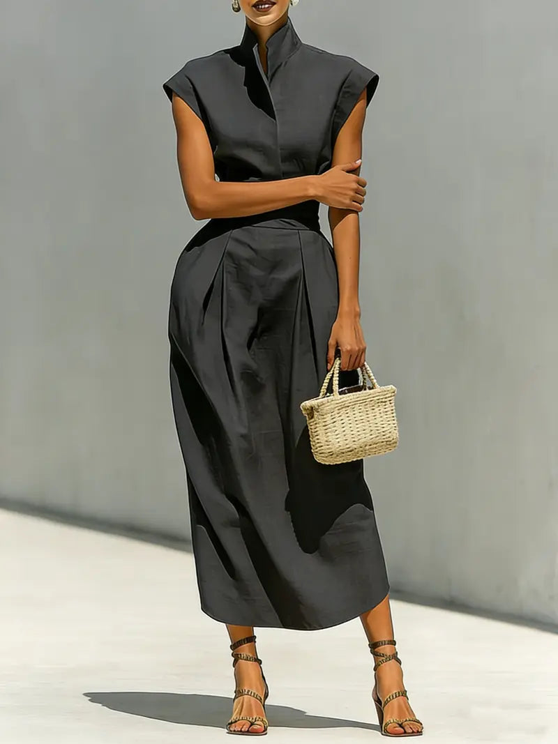 Kiera - Vestido midi estructurado