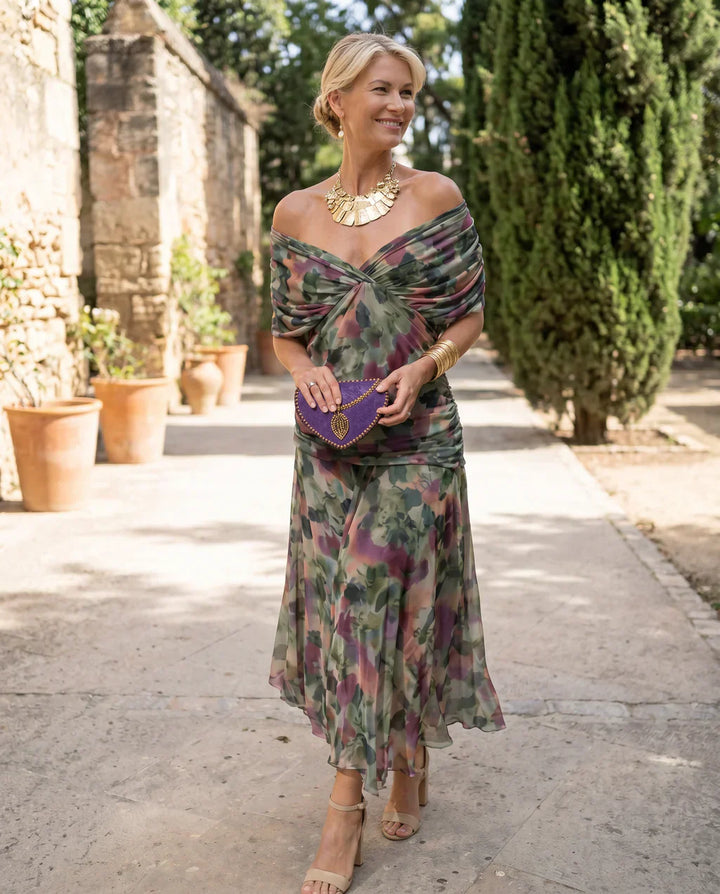 Samantha - Vestido elegante con drapeado