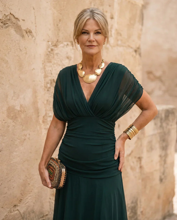 Samantha - Vestido elegante con drapeado