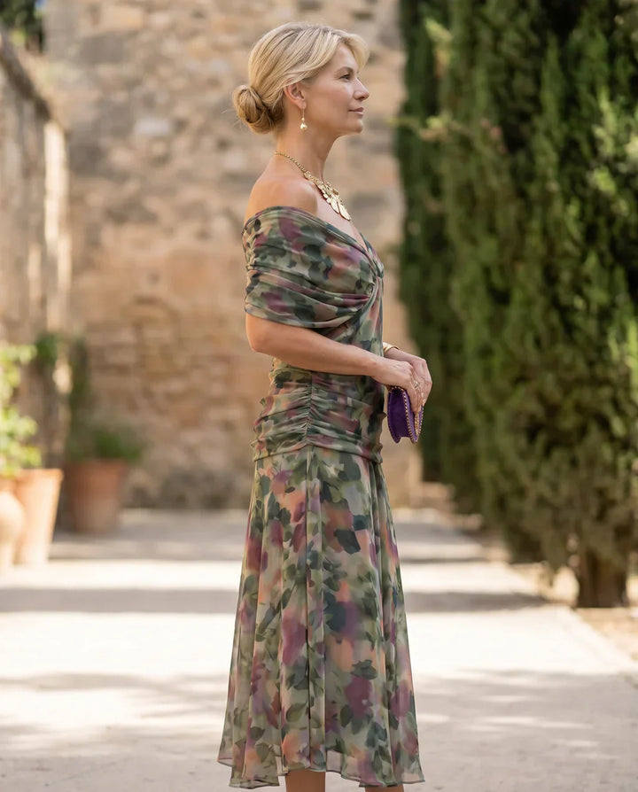 Samantha - Vestido elegante con drapeado