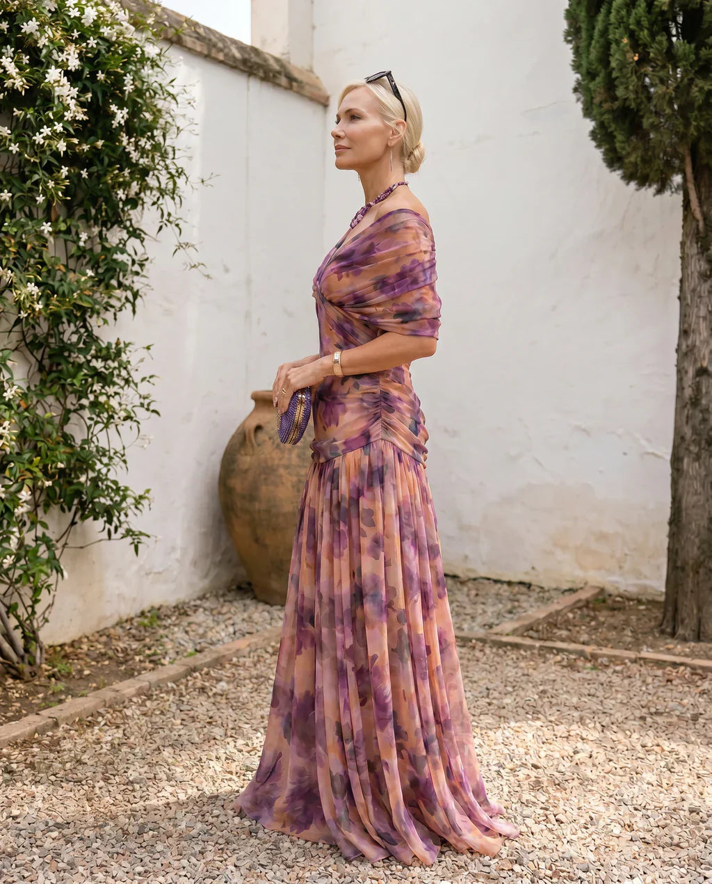 Samantha - Vestido elegante con drapeado