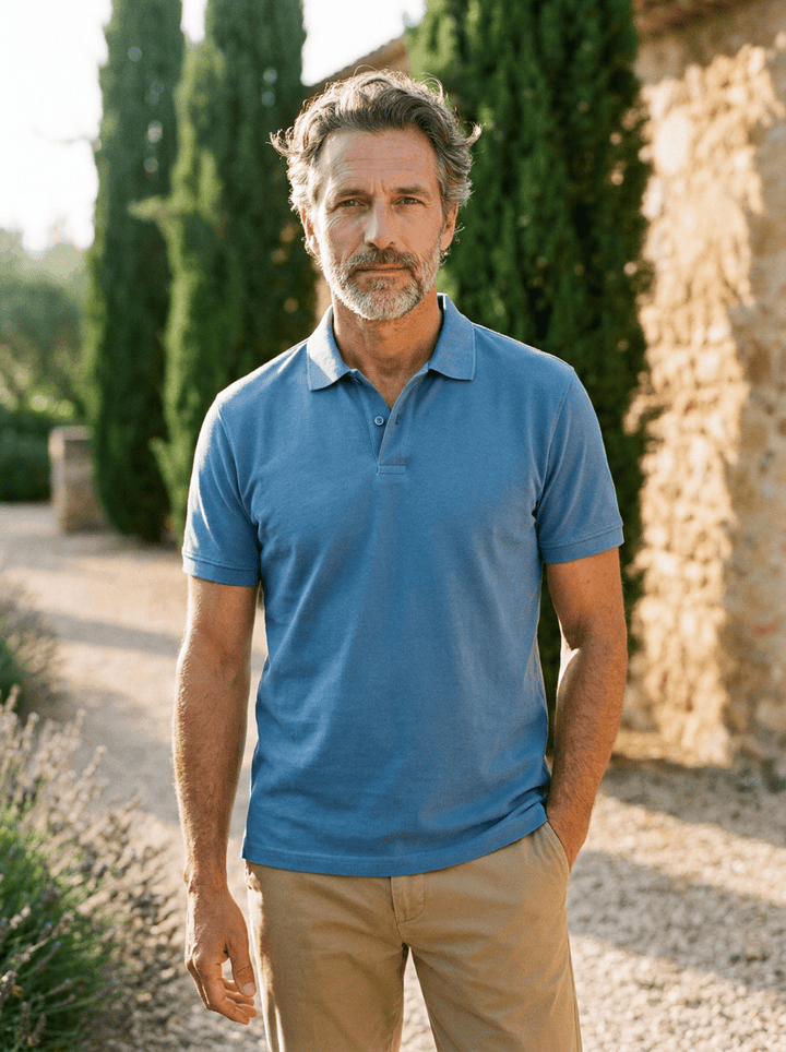 Stewart - Polo de punto texturizado