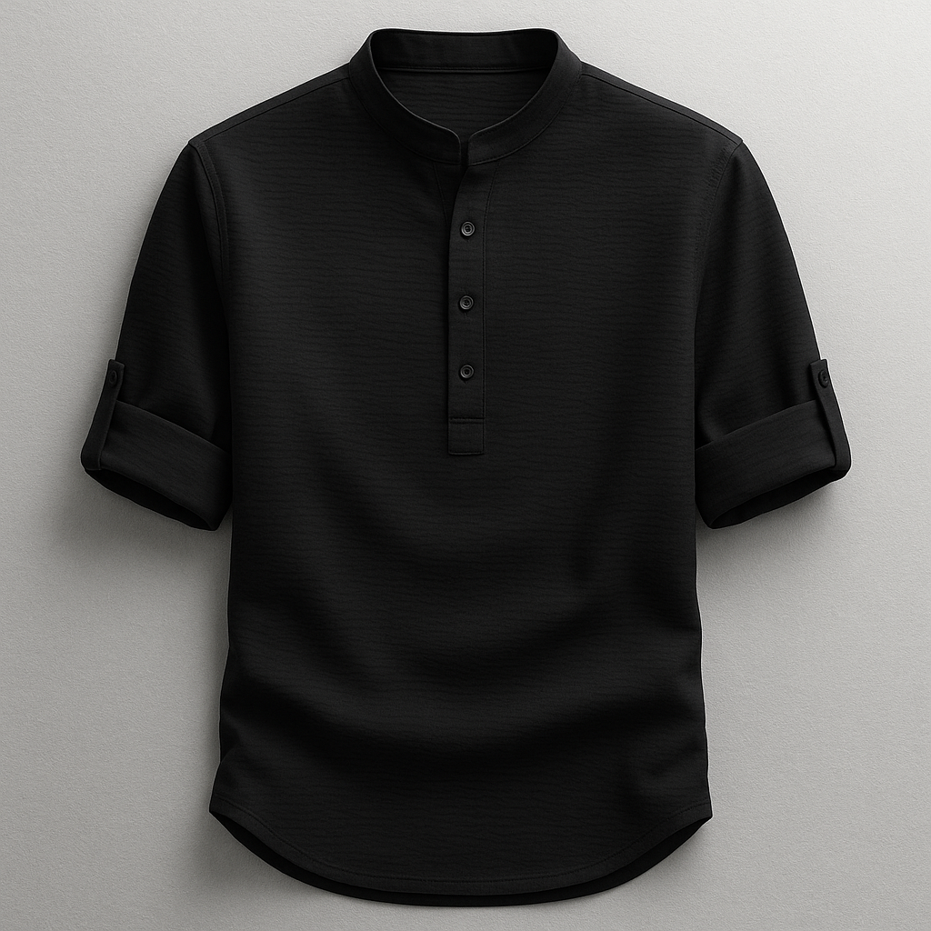 Thorne - Camisa de botones de tacto suave