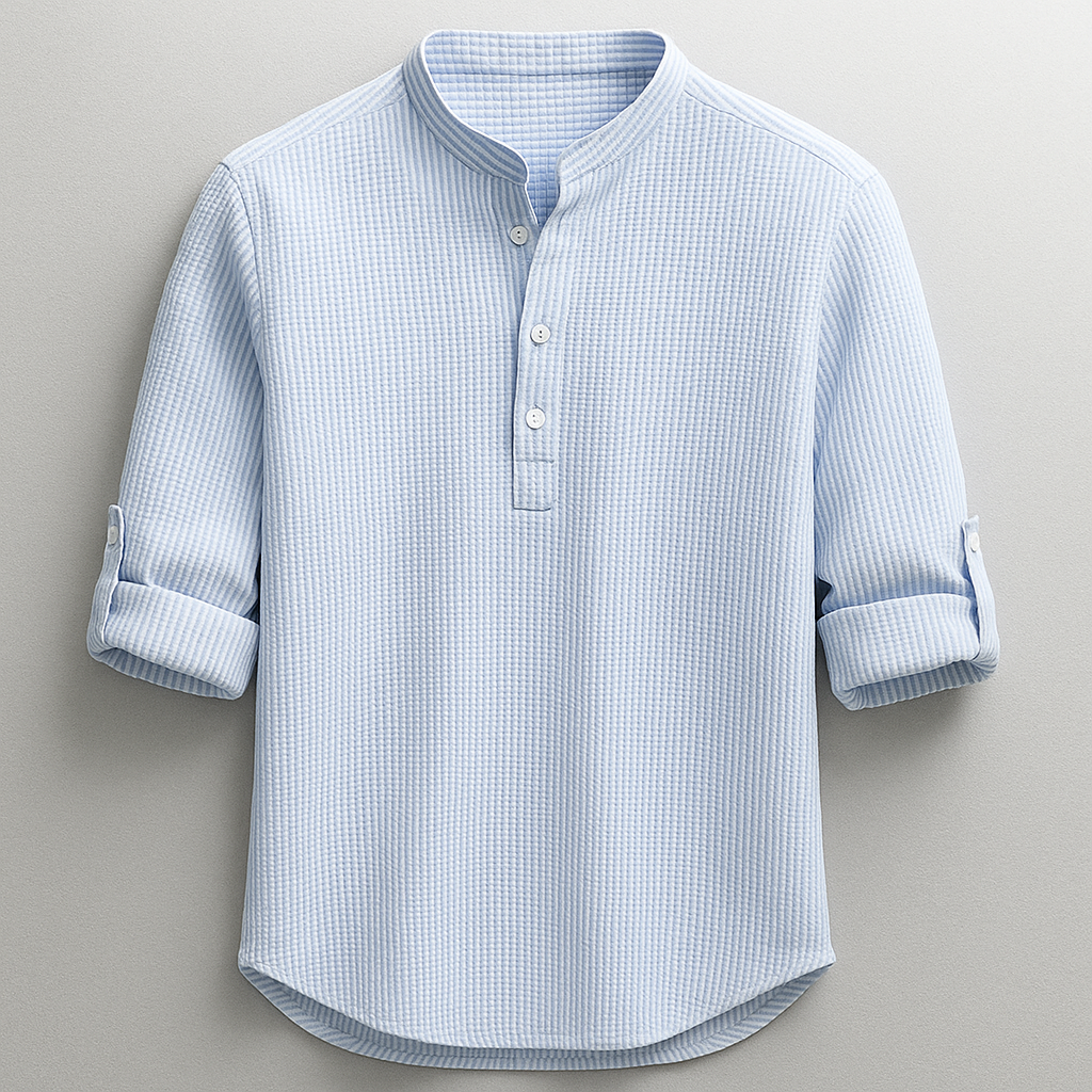 Thorne - Camisa de botones de tacto suave