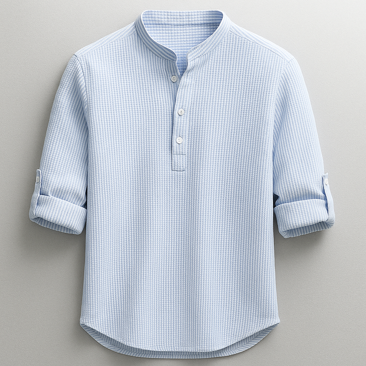 Thorne - Camisa de botones de tacto suave