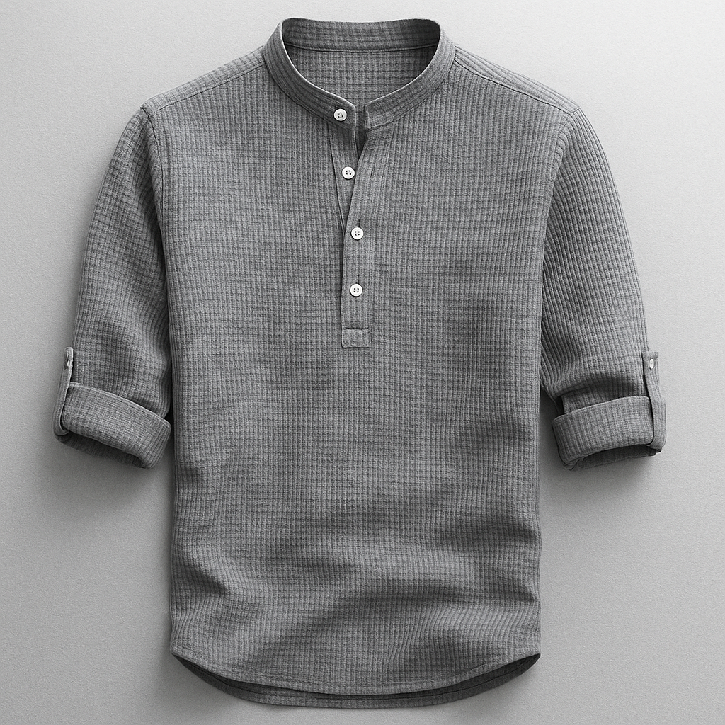 Thorne - Camisa de botones de tacto suave