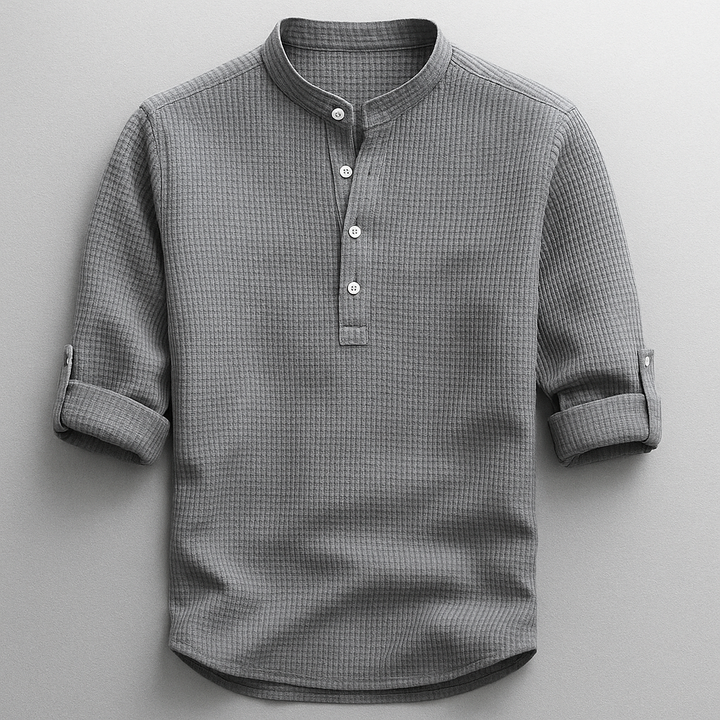 Thorne - Camisa de botones de tacto suave