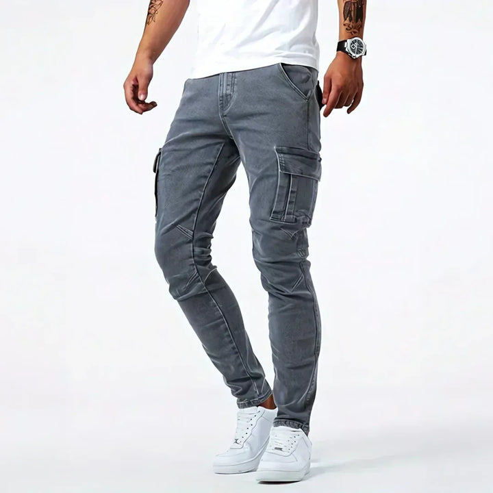 Darnic - Jeans cargo premium con stretch